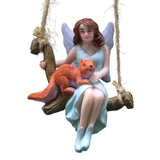 Maxbell Hanging Fairy Garden Statue Home Decor Lawn Plant Bonsai Miniature Figurines