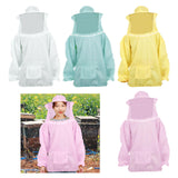 Maxbell Beekeeping Suit with Hood for Men Women Protection Breathable Beekeeper Suit White