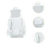 Maxbell Beekeeping Suit with Hood for Men Women Protection Breathable Beekeeper Suit White