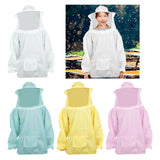 Maxbell Beekeeping Suit with Hood for Men Women Protection Breathable Beekeeper Suit White