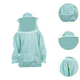 Maxbell Beekeeping Suit with Hood for Men Women Protection Breathable Beekeeper Suit Light Blue