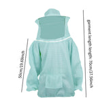 Maxbell Beekeeping Suit with Hood for Men Women Protection Breathable Beekeeper Suit Light Blue