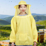 Maxbell Beekeeping Suit with Hood for Men Women Protection Breathable Beekeeper Suit Yellow