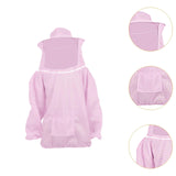 Maxbell Beekeeping Suit with Hood for Men Women Protection Breathable Beekeeper Suit Pink