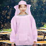 Maxbell Beekeeping Suit with Hood for Men Women Protection Breathable Beekeeper Suit Pink