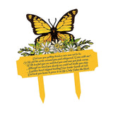 Maxbell Memorial Grave Marker Graveside Memorial Plaque Sign for Lawn Patio Festival Yellow