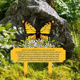 Maxbell Memorial Grave Marker Graveside Memorial Plaque Sign for Lawn Patio Festival Yellow