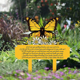 Maxbell Memorial Grave Marker Graveside Memorial Plaque Sign for Lawn Patio Festival Yellow
