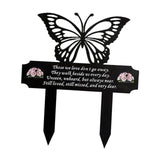 Maxbell Memorial Grave Marker Graveside Memorial Plaque Sign for Lawn Patio Festival Black