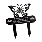 Maxbell Memorial Grave Marker Graveside Memorial Plaque Sign for Lawn Patio Festival Black