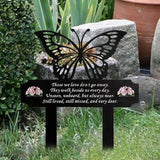 Maxbell Memorial Grave Marker Graveside Memorial Plaque Sign for Lawn Patio Festival Black