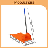 Maxbell Dustpan Type Leaf Bag Windproof Dustpan for Household Commercial Lawn Debris Blue Grip