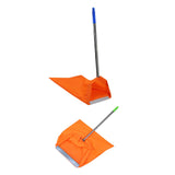 Maxbell Dustpan Type Leaf Bag Windproof Dustpan for Household Commercial Lawn Debris Blue Grip