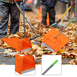 Maxbell Dustpan Type Leaf Bag Windproof Dustpan for Household Commercial Lawn Debris Blue Grip
