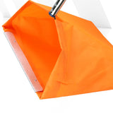 Maxbell Dustpan Type Leaf Bag Windproof Dustpan for Household Commercial Lawn Debris Blue Grip
