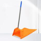 Maxbell Dustpan Type Leaf Bag Windproof Dustpan for Household Commercial Lawn Debris Blue Grip