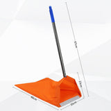 Maxbell Dustpan Type Leaf Bag Windproof Dustpan for Household Commercial Lawn Debris Blue Grip