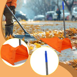 Maxbell Dustpan Type Leaf Bag Windproof Dustpan for Household Commercial Lawn Debris Blue Grip