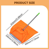 Maxbell Dustpan Type Leaf Bag Windproof Dustpan for Household Commercial Lawn Debris Green Grip