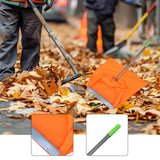 Maxbell Dustpan Type Leaf Bag Windproof Dustpan for Household Commercial Lawn Debris Green Grip