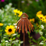 Maxbell Coneflower Stake Sturdy Iron Echinacea Yard Stake for Landscape Yard Outside