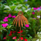 Maxbell Coneflower Stake Sturdy Iron Echinacea Yard Stake for Landscape Yard Outside