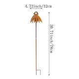 Maxbell Coneflower Stake Sturdy Iron Echinacea Yard Stake for Landscape Yard Outside