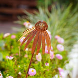 Maxbell Coneflower Stake Sturdy Iron Echinacea Yard Stake for Landscape Yard Outside