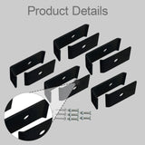 Maxbell 5 Set Fence Grid Clips for Attaching to Walls or Posts Landscaping Enclosure