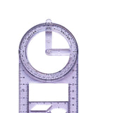 Maxbell Multifunctional Geometric Ruler Template Ruler for Teacher Writing Studying Style B