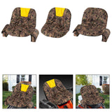 Maxbell Lawnmower Seat Cover Comfortable Lawn Cushion Cover for Yard Garden Backyard Yellow w Side Pocket