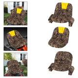 Maxbell Lawnmower Seat Cover Comfortable Lawn Cushion Cover for Yard Garden Backyard Yellow w Side Pocket