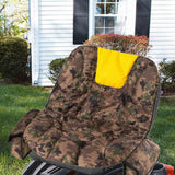 Maxbell Lawnmower Seat Cover Comfortable Lawn Cushion Cover for Yard Garden Backyard Yellow w Side Pocket