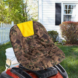 Maxbell Lawnmower Seat Cover Comfortable Lawn Cushion Cover for Yard Garden Backyard Yellow n Side Pocket
