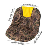 Maxbell Lawnmower Seat Cover Comfortable Lawn Cushion Cover for Yard Garden Backyard Yellow n Side Pocket