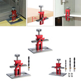 Maxbell Cabinet Door Mounting Jig Quick Aluminium Alloy for Wardrobe DIY Enthusiasts 1 pieces