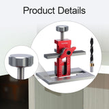 Maxbell Cabinet Door Mounting Jig Quick Aluminium Alloy for Wardrobe DIY Enthusiasts with 1 drill