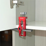 Maxbell Cabinet Door Mounting Jig Quick Aluminium Alloy for Wardrobe DIY Enthusiasts with 1 drill