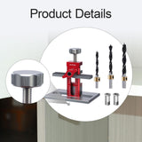 Maxbell Cabinet Door Mounting Jig Quick Aluminium Alloy for Wardrobe DIY Enthusiasts with 3 drill