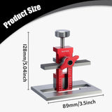 Maxbell Cabinet Door Mounting Jig Quick Aluminium Alloy for Wardrobe DIY Enthusiasts with 3 drill