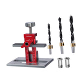 Maxbell Cabinet Door Mounting Jig Quick Aluminium Alloy for Wardrobe DIY Enthusiasts with 3 drill
