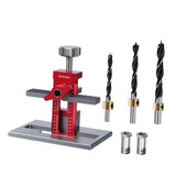 Maxbell Cabinet Door Mounting Jig Quick Aluminium Alloy for Wardrobe DIY Enthusiasts with 3 drill