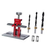 Maxbell Cabinet Door Mounting Jig Quick Aluminium Alloy for Wardrobe DIY Enthusiasts with 3 drill