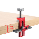 Maxbell Cabinet Door Mounting Jig Quick Aluminium Alloy for Wardrobe DIY Enthusiasts with 3 drill