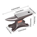 Maxbell Single Horn Anvil Sturdy Jewelers Tool Practical Metalwork Bench Block Steel