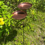 Maxbell Bird Bath Yard Ornament Weatherproof Bird Water Bowl for Yard Courtyard Lawn