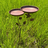 Maxbell Bird Bath Yard Ornament Weatherproof Bird Water Bowl for Yard Courtyard Lawn