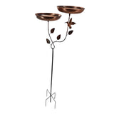 Maxbell Bird Bath Yard Ornament Weatherproof Bird Water Bowl for Yard Courtyard Lawn