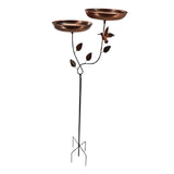 Maxbell Bird Bath Yard Ornament Weatherproof Bird Water Bowl for Yard Courtyard Lawn