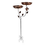 Maxbell Bird Bath Yard Ornament Weatherproof Bird Water Bowl for Yard Courtyard Lawn